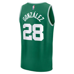 Hugo Gonzalez Boston Celtics Youth 2025 NBA Draft First Round Pick Fast Break Replica Jersey Icon Edition Kelly Green - NBA
