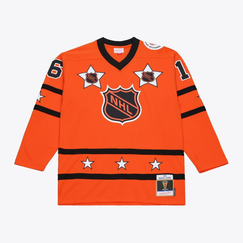 Marcel Dionne Mitchell & Ness 1976 NHL All-Star Game Power Play Jersey - Orange - NHL