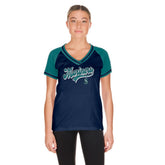 Seattle Mariners New Era Women's Gameday V-Neck T-Shirt - MLB