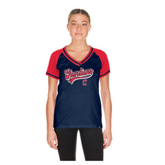 Cleveland Guardians New Era Women's Gameday V-Neck T-Shirt - MLB