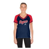 Atlanta Braves New Era Women's Gameday V-Neck T-Shirt - MLB