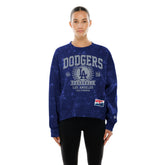 Los Angeles Dodgers New Era Women's Throwback Oversized Boxy Sweatshirt - MLB