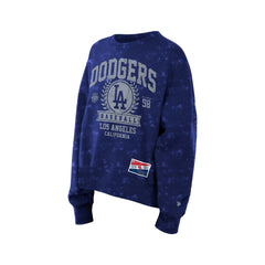 Los Angeles Dodgers New Era Women's Throwback Oversized Boxy Sweatshirt - MLB