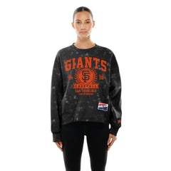 San Francisco Giants New Era Women's Throwback Oversized Boxy Sweatshirt - MLB