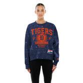 Detroit Tigers New Era Women's Throwback Oversized Boxy Sweatshirt - MLB