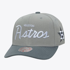 Houston Astros Mitchell & Ness Cooperstown Thunderstorm Head Coach Pro-Crown Adjustable Hat - MLB