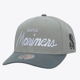 Seattle Mariners Mitchell & Ness Cooperstown Thunderstorm Head Coach Pro-Crown Adjustable Hat - MLB