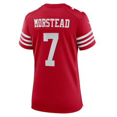 Thomas Morstead San Francisco 49ers Women's Team Game Jersey Scarlet | Nike for Sale