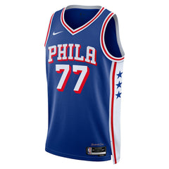 V. J. Edgecombe Philadelphia 76ers Unisex 2025 NBA Draft First Round Pick Swingman Jersey Icon Edition Royal - NBA