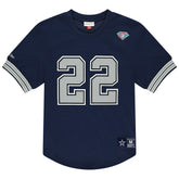 Emmitt Smith Dallas Cowboys Retired Player Name & Number Mesh T-Shirt Navy | Mitchell & Ness