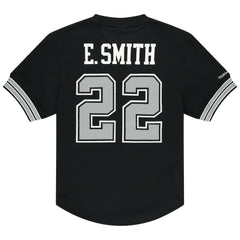 Emmitt Smith Dallas Cowboys Retired Player Name & Number Mesh Top Black | Mitchell & Ness