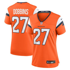 J.K. Dobbins Denver Broncos Women's Team Game Jersey Orange | Nike for Sale