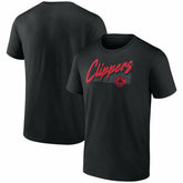 LA Clippers Color Block Slant Quick Strike T-Shirt Black - NBA