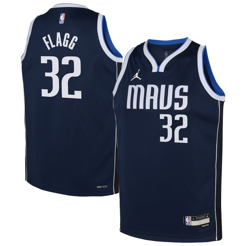 Cooper Flagg Dallas Mavericks Jordan Brand Youth Swingman Jersey Statement Editi- Navy - NBA
