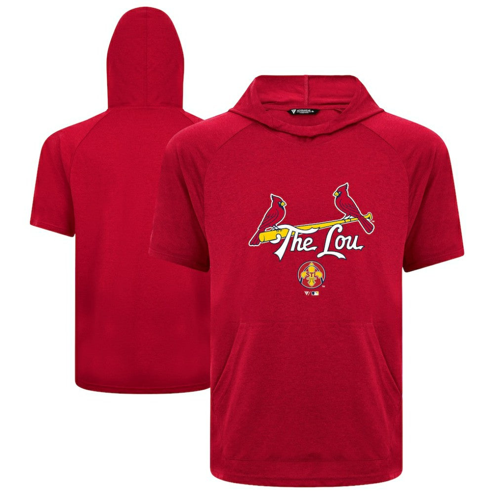 St. Louis Cardinals Levelwear City Connect Phase Back Plash Hoodie T-Shirt - MLB
