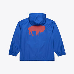 Buffalo Bills Coaches Full-Snap Hooded Windbreaker Jacket Royal | Mitchell & Ness