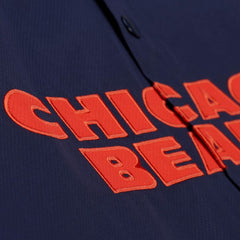 Chicago Bears Coaches Full-Snap Hooded Windbreaker Jacket Navy | Mitchell & Ness
