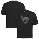 Chicago Cubs Levelwear Oversized Luxe Signature Knit Buckler T-Shirt - MLB