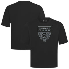 Chicago Cubs Levelwear Oversized Luxe Signature Knit Buckler T-Shirt - MLB