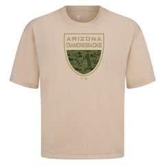 Arizona Diamondbacks Levelwear Oversized Luxe Signature Knit Buckler T-Shirt - MLB