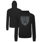 Miami Marlins Levelwear Mandate Buckler Tri-Blend Pullover Hoodie - MLB