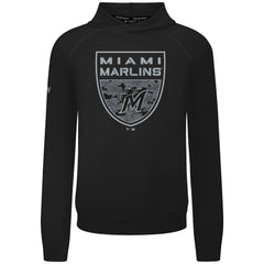 Miami Marlins Levelwear Mandate Buckler Tri-Blend Pullover Hoodie - MLB