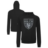 New York Mets Levelwear Mandate Buckler Tri-Blend Pullover Hoodie - MLB