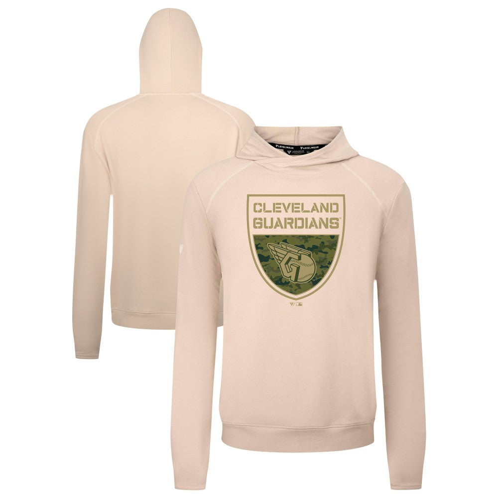 Cleveland Guardians Levelwear Mandate Buckler Tri-Blend Pullover Hoodie - MLB