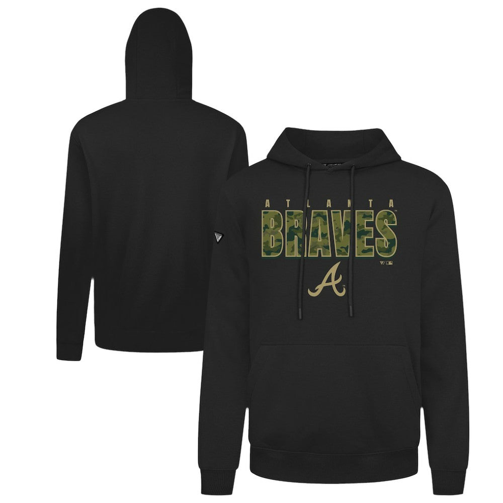Atlanta Braves Levelwear Podium Protect Pullover Hoodie - MLB