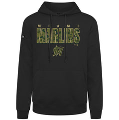 Miami Marlins Levelwear Podium Protect Pullover Hoodie - MLB