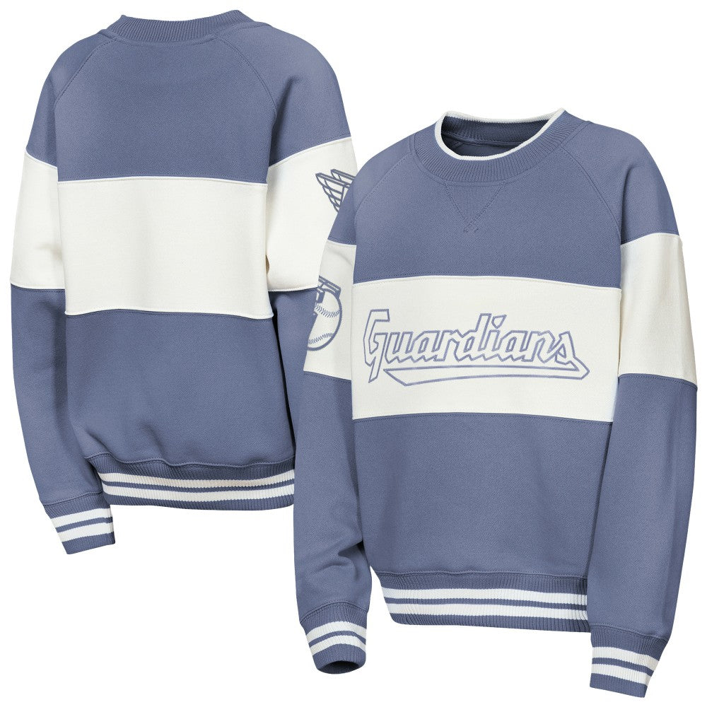 Cleveland Guardians Outerstuff Youth Ultimate Pastels On Base Sweatshirt - MLB