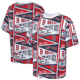 Boston Red Sox Outerstuff Youth All-Over Pennant T-Shirt - MLB