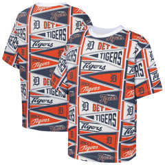 Detroit Tigers Outerstuff Youth All-Over Pennant T-Shirt - MLB