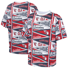 Cleveland Guardians Outerstuff Youth All-Over Pennant T-Shirt - MLB