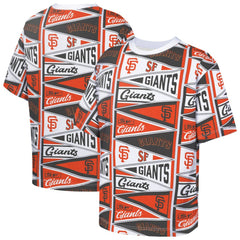 San Francisco Giants Outerstuff Youth All-Over Pennant T-Shirt - MLB