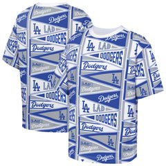 Los Angeles Dodgers Outerstuff Youth All-Over Pennant T-Shirt - MLB