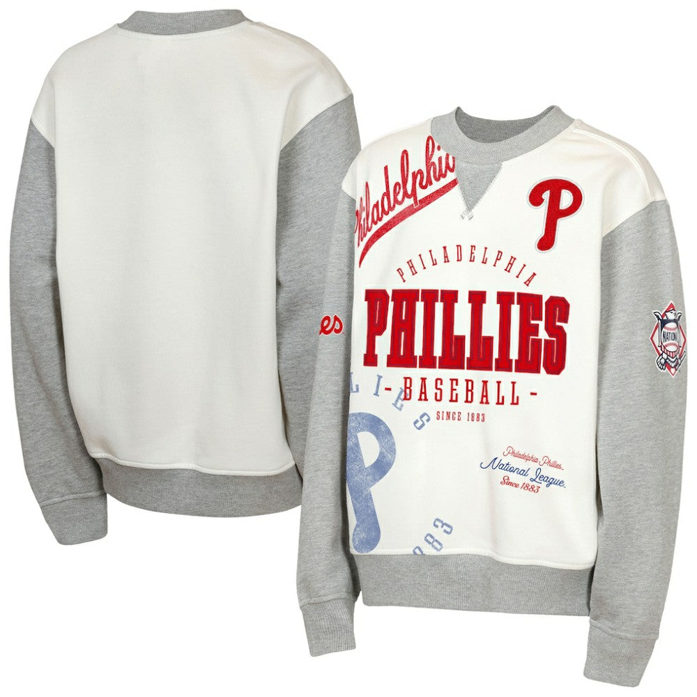Philadelphia Phillies Outerstuff Youth Big League Power Hit Fleece Sweatshirt - MLB