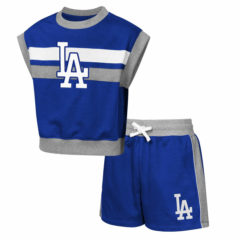 Los Angeles Dodgers Outerstuff Youth Big League Short Stop T-Shirt & Shorts Set - MLB