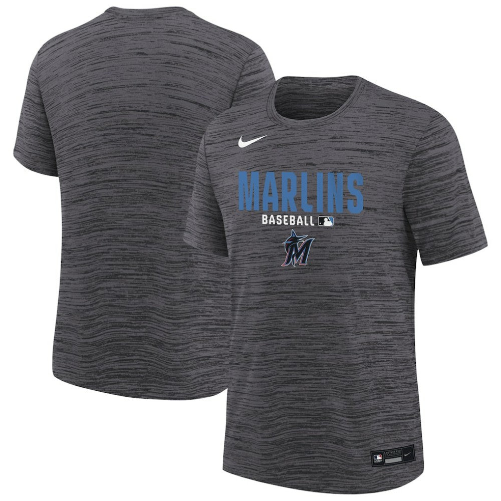 Miami Marlins Nike Youth Authentic Collection Velocity Dri-FIT T-Shirt - MLB