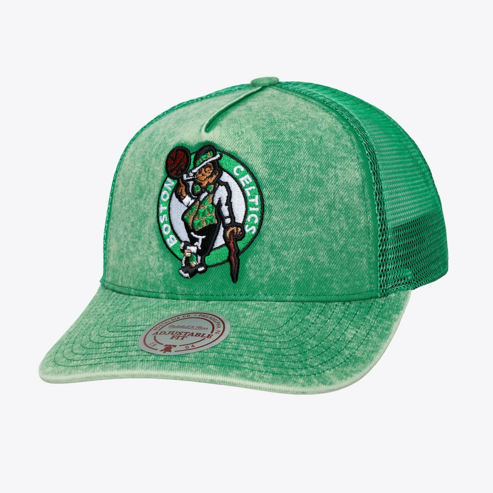Boston Celtics Gameday Snow Wash Adjustable Trucker Hat Kelly Green - NBA