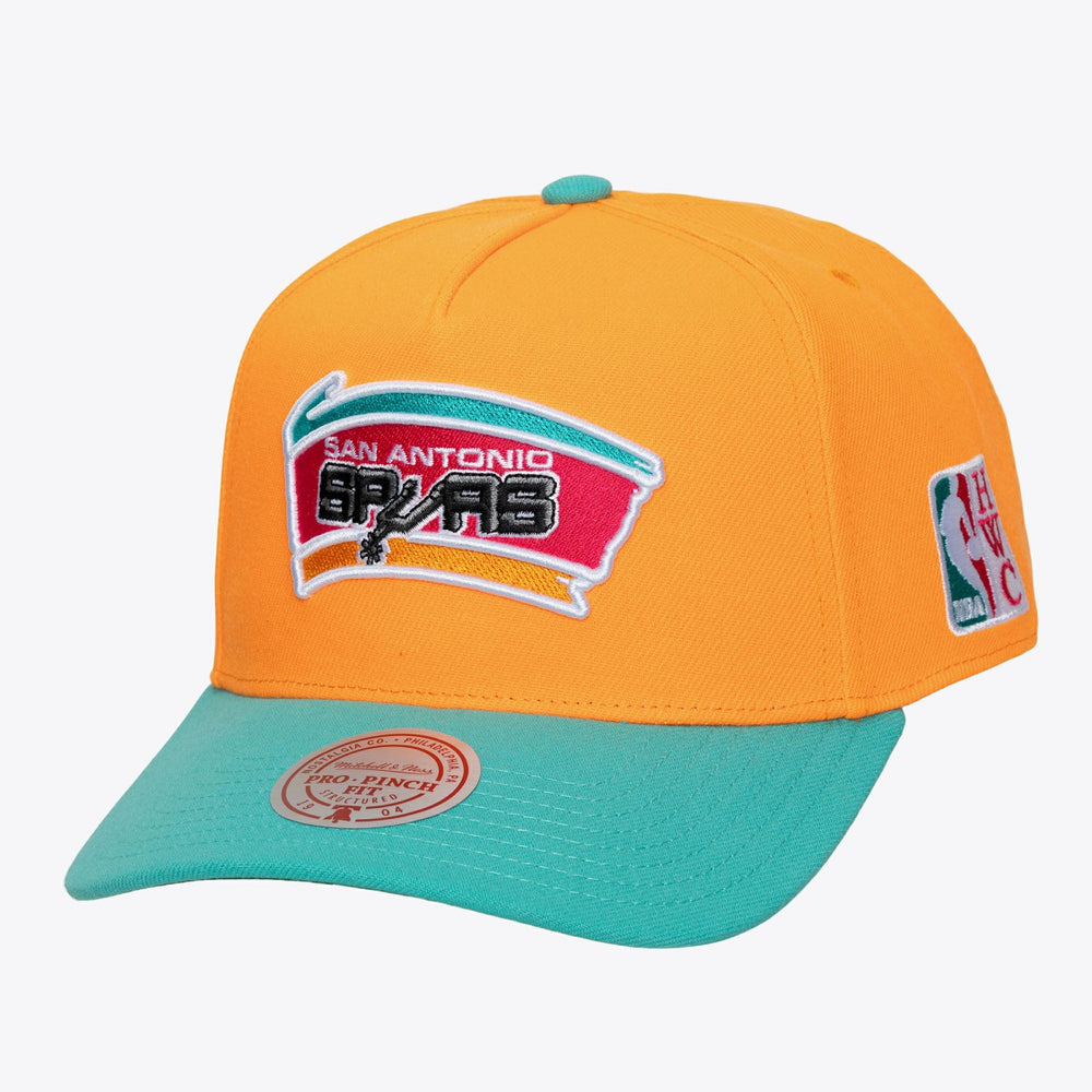 San Antonio Spurs Hardwood Classics Legendary Away Pro-Pinch Adjustable Hat Orange - NBA