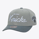 New York Knicks Thunderstorm Head Coach Pro Crown Snapback Hat Gray - NBA