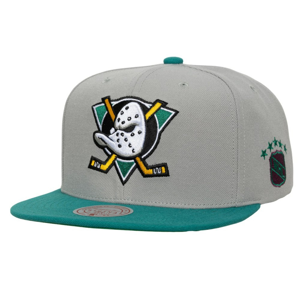 Anaheim Ducks Mitchell & Ness Legendary Away Snapback Hat - Gray - NHL