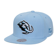 Utah Mammoth Mitchell & Ness Legendary Away Snapback Hat - Light Blue - NHL