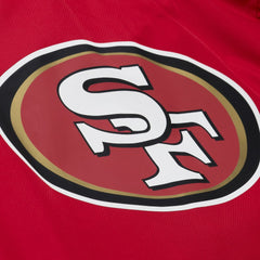 San Francisco 49ers Coaches Full-Snap Hooded Windbreaker Jacket Scarlet | Mitchell & Ness