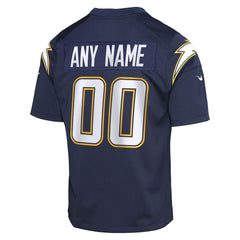 Los Angeles Chargers Youth Alternate Super Chargers Game Custom Jersey Navy | Nike for Sale