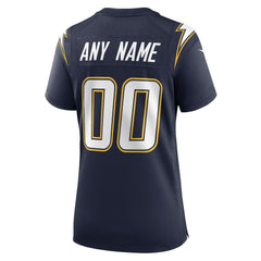 Los Angeles Chargers Women's Alternate Super Chargers Game Custom Jersey Navy | Nike for Sale