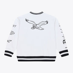 Philadelphia Eagles Arctic Fleece Sweatshirt White | Mitchell & Ness