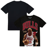 Dennis Rodman Chicago Bulls Hardwood Classics Player Arch T-Shirt Black - NBA