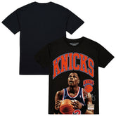 Patrick Ewing New York Knicks Hardwood Classics Player Arch T-Shirt Black - NBA